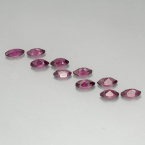Pedras preciosas de granada rodolita vermelho natural de  ct, marquise, VVS-VS