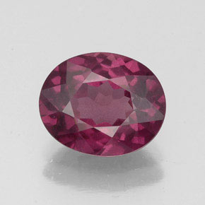 Granada rodolita vermelho natural 2,50ct, corte oval, VS