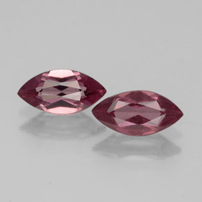 Pedras preciosas de granada rodolita vermelho natural de  ct, marquise, VS