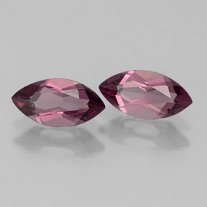 Pedras preciosas de granada rodolita vermelho natural de  ct, marquise, VS