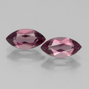 Pedras preciosas de granada rodolita vermelho natural de  ct, marquise, VS