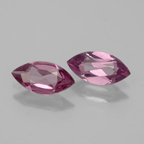 Pedras preciosas de granada rodolita vermelho natural de  ct, marquise, VS