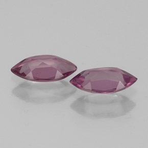 Pedras preciosas de granada rodolita vermelho natural de  ct, marquise, VS