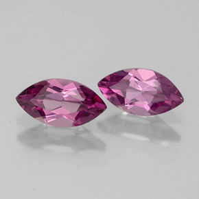 Pedras preciosas de granada rodolita vermelho natural de  ct, marquise, VVS-VS