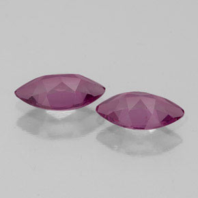 Pedras preciosas de granada rodolita vermelho natural de  ct, marquise, VVS-VS