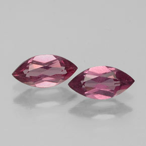 Pedras preciosas de granada rodolita vermelho natural de  ct, marquise, VS