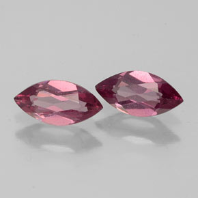 Pedras preciosas de granada rodolita vermelho natural de  ct, marquise, VS