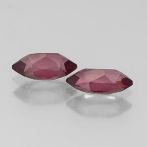 Pedras preciosas de granada rodolita vermelho natural de  ct, marquise, VS