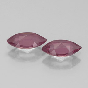 Pedras preciosas de Rodolita Granada framboesa vermelha natural de  ct, Marquesa, VS