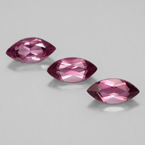Pedras preciosas de granada rodolita vermelho natural de  ct, marquise, VS