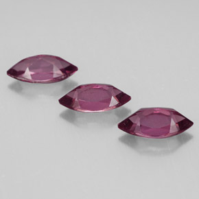 Pedras preciosas de granada rodolita vermelho natural de  ct, marquise, VS