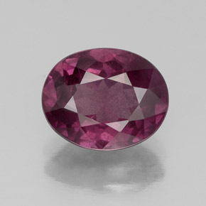 Granada rodolita violeta natural 2,66ct, corte oval, VS-SI