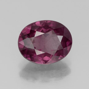 Granada rodolita violeta natural 2,66ct, corte oval, VS-SI