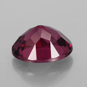 Granada rodolita vermelho natural 1,77ct, corte oval, VS-SI