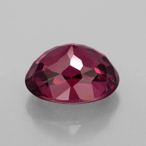 Granada rodolita vermelho natural 2,24ct, corte oval, VS