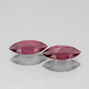 Pedras preciosas de Rodolita Granada framboesa vermelha natural de  ct, Marquesa, VS