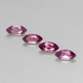 Pedras preciosas de granada rodolita violeta natural de  ct, marquise, VS