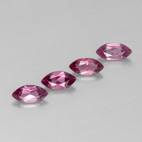 Pedras preciosas de granada rodolita violeta natural de  ct, marquise, VS