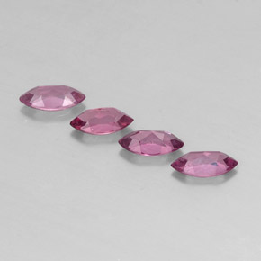 Pedras preciosas de granada rodolita violeta natural de  ct, marquise, VS