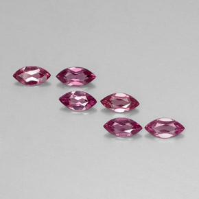 Pedras preciosas de granada rodolita violeta natural de  ct, marquise, VVS-VS