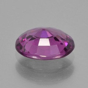 Granada rodolita rosa natural 1,23ct, corte oval, VS