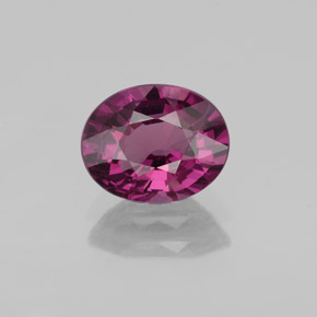 Granada rodolita roxo natural 1,96ct, corte oval, VS