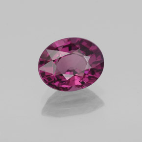 Granada rodolita roxo natural 1,96ct, corte oval, VS