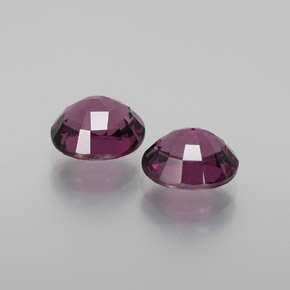 Pedras preciosas de granada rodolita vermelho natural de 2,90 ct, corte oval, VVS-VS