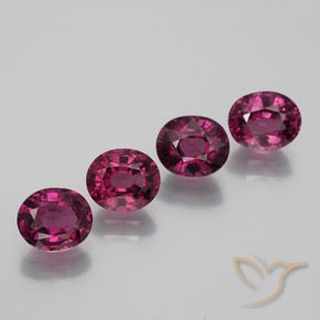 4.72ctw Natural Vermelho Rapberry rodolita granada, oval, VVS-VS