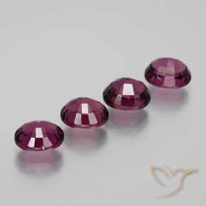 Pedras preciosas de rodolita granada Vermelho Rapberry natural de 4.72 ct, oval, VVS-VS