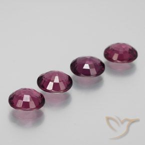 Pedras preciosas de rodolita granada Vermelho Rapberry natural de 4.07 ct, oval, VVS-VS