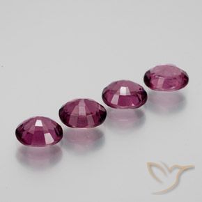 Pedras preciosas de rodolita granada Vermelho Rapberry natural de 3.58 ct, oval, VS