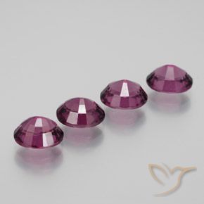 Pedras preciosas de Rodolita Granada Vermelho Rapberry natural de 4.43 ct, Corte Oval, VS