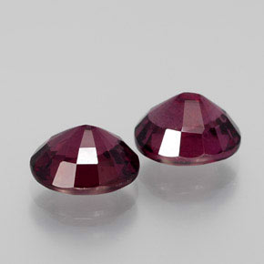Pedras preciosas de Rodolita Granada framboesa vermelha natural de 3.53 ct, Corte Oval, VS