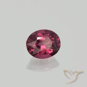 rodolita granada framboesa vermelha Natural 1.36ct, oval, VS