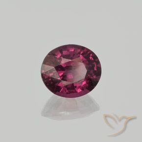 rodolita granada Roxo escuro Natural 1.70ct, oval, VS