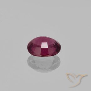 rodolita granada roxo avermelhado Natural 1.29ct, oval, VS