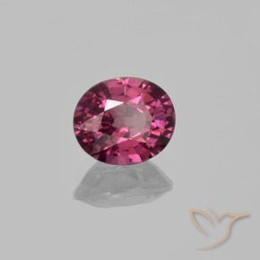 rodolita granada roxo médio Natural 1.43ct, oval, VS