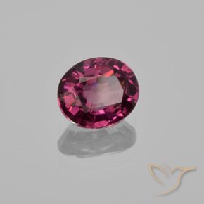 rodolita granada Roxo médio-escuro Natural 1.37ct, oval, VS