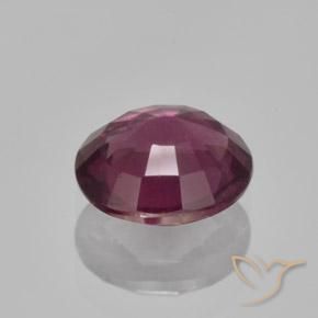 Granada rodolita roxo natural 1,60ct, corte oval, VS