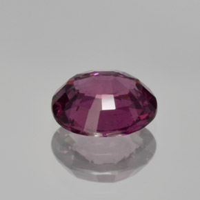 Granada rodolita roxo natural 1,54ct, corte oval, VS