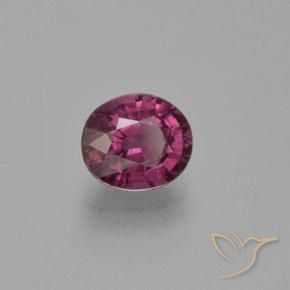rodolita granada Vermelho Rapberry Natural 1.71ct, oval, VS