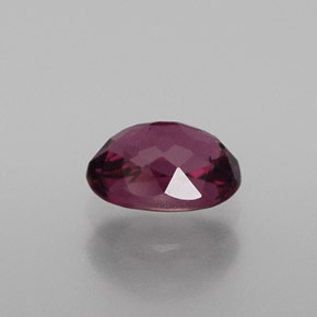 Granada rodolita vermelho framboesa natural 0,87ct, corte oval, VVS