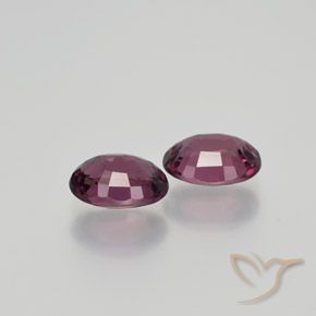 Pedras preciosas de rodolita granada vermelho médio natural de 2.24 ct, oval, VS