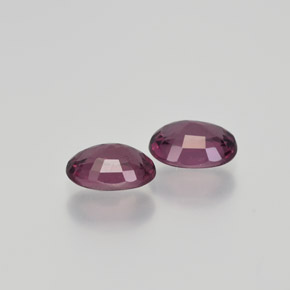 Pedras preciosas de granada rodolita roxo natural de 2,12 ct, corte oval, VS