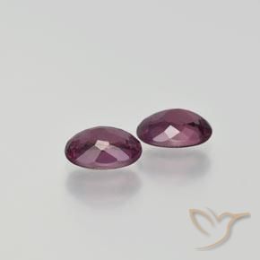 Pedras preciosas de rodolita granada Magenta-Rosa natural de 1.99 ct, oval, VS