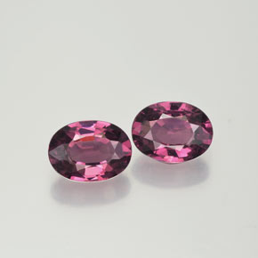 Pedras preciosas de Granada Rodolita Magenta-Rosa natural de 1,88 ct, Corte Oval, VS