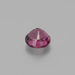 Granada rodolita vermelho natural 0,79ct, corte redondo, VS