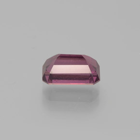 Granada rodolita vermelho natural 1,68ct, corte esmeralda, VS