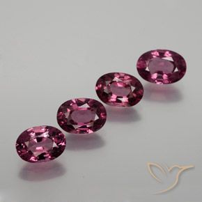 3.77ctw Natural Vermelho Rapberry rodolita granada, oval, VS